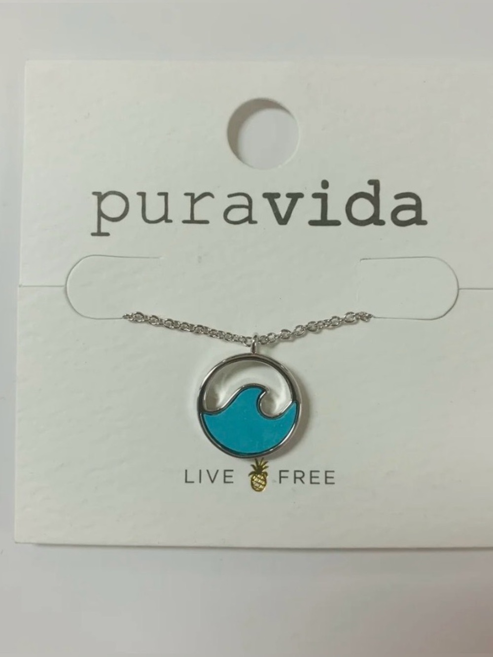 NEW 🌊 Pura Vida Stone Wave Necklace (Silver)